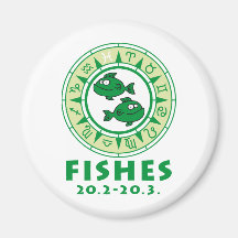 zodiac fishes kühlschrankmagnet