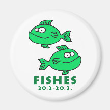 zodiac fishes kühlschrankmagnet