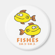 zodiac fishes magnets