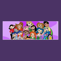 Zodiac Girlz Group Profile Card business cards