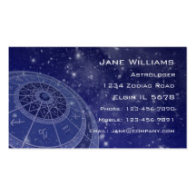 Zodiac Horoscope Business Card