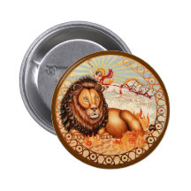 Zodiac Leo - Customize it! Pinback Button