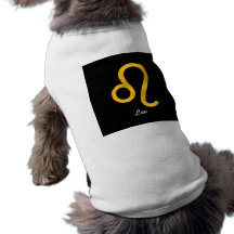 Zodiac Leo Shirt Dog T-shirt