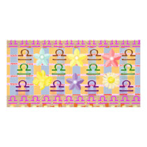 Zodiac LIBRA:  GOODLUCK Designs Picture Card