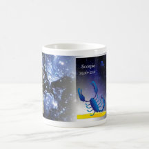 Zodiac mug - scorpio teetasse
