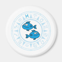 zodiac pisces kühlschrankmagnet