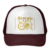Zodiac Scorpio-Design-1 View Below Hints Mesh Hat