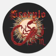 Zodiac Scorpio-Design-1 View Below Hints Stickers