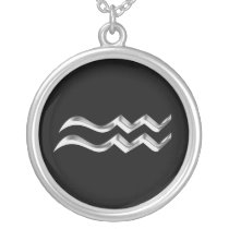 Zodiac Sign Aquarius necklace