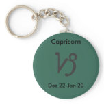 Zodiac sign -  Capricorn Key Chains