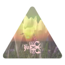 ZODIAC STBX Assembly - Floral Sunset Theme Triangle Sticker