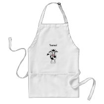 Zodiac Taurus! Bull cartoon apron
