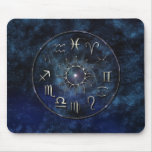 Zodiac with Starry background mousepads
