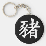 Zodiaque chinois - porc porte-clefs