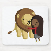 Zoe and Peanut the Lion Mouse Mats