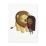 Zoe and Peanut the Lion Postcards