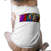 ZOEY ~ PERSONALIZED BGLETTERS ~ PET-WARE FOR DOGS! DOG CLOTHING