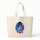 Zola the Purple Mermaid with Dolphin Tote Bag