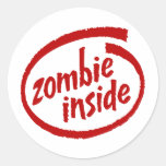 Zombi à l'intérieur adhésifs