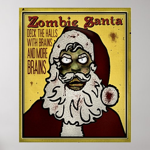 Zombi Père Noël Affiches