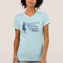 Zombie Action Plan Vintage Style Shirts