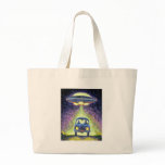 Zombie alien Abduction Tote Bag