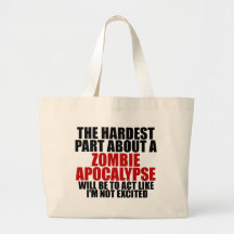 Zombie Apocalypse Canvas Bags