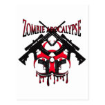 Zombie apocalypse postcard