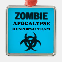 Zombie Apocolypse Response Team Christmas Ornament