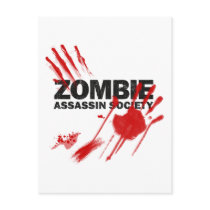 Zombie Assassin Society Post Card