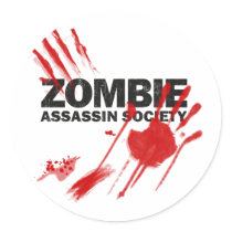 Zombie Assassin Society Sticker