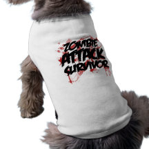 Zombie Attack Survivor Dog T Shirt