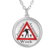 Zombie Awareness Custom Necklace