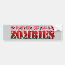 Zombie Bumper Stickers
