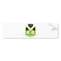 Zombie Cat Bumper Sticker