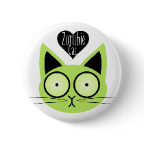 Zombie Cat Button