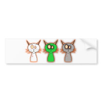 Zombie Cats! Bumper Sticker