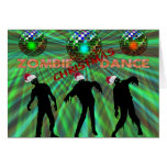 Zombie Christmas Disco Dance Greeting Cards