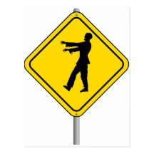 Zombie Crossing Post Cards