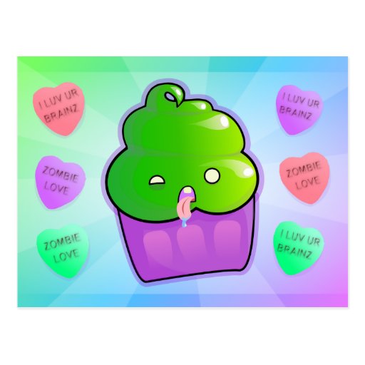 Zombie Cupcake Postcards