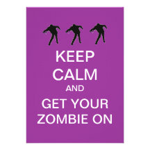 Zombie Custom Halloween Party Invitations