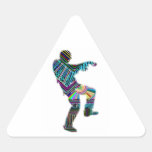 Zombie Dance - Kids PaperCraft Giveaways Triangle Sticker