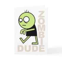 Zombie Dude Greeting Cards