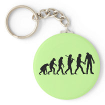 Zombie Evolution Halloween Tees, Sweats Key Chain