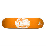 zombie face skate board deck