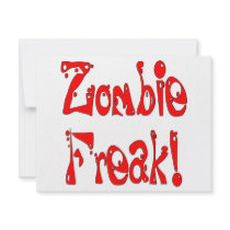 Zombie Freak # 7 Personalized Announcements