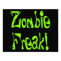 Zombie Freak # 9 Custom Announcements