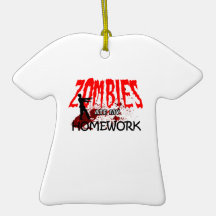 Zombie Gift Zombies Ate My Homework Christmas Tree Ornaments