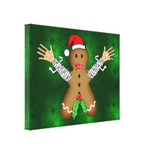 Zombie Gingerbread Canvas Prints