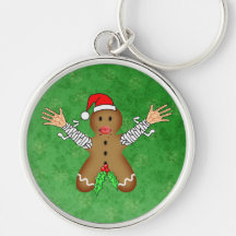 Zombie Gingerbread Keychain